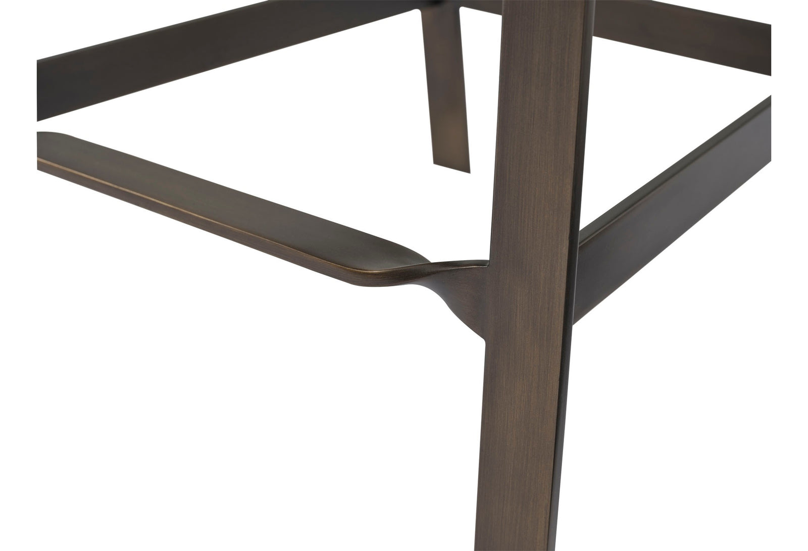 Ezra Armless Counter Stool - Black Leather