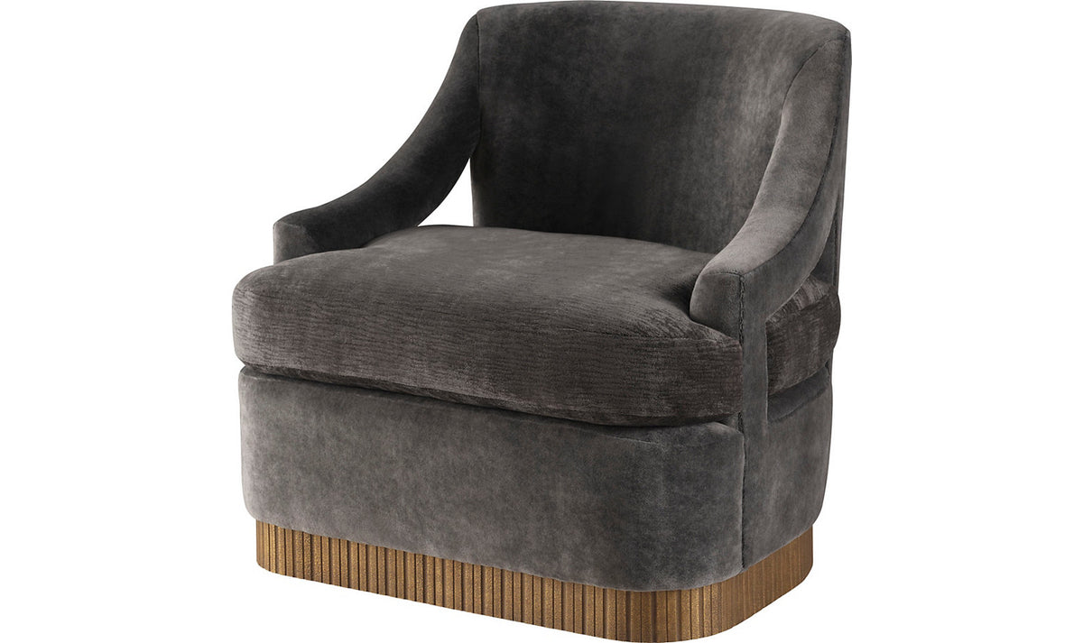 Hercule Swivel Lounge Chair – Accent Chairs by Baker Furniture | Sutter & Vale