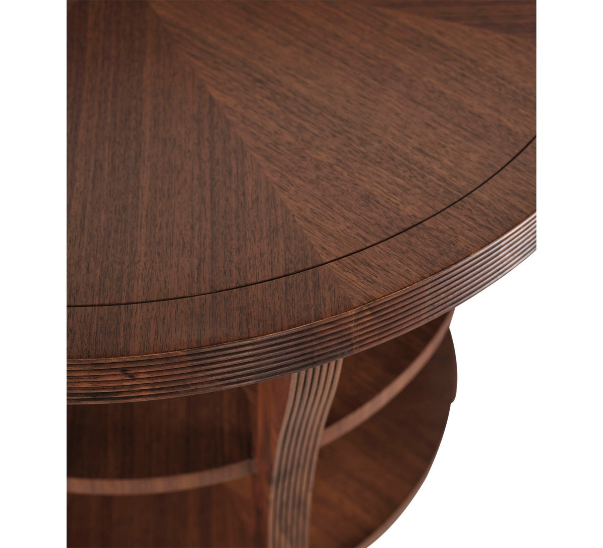 Round Tiered End Table