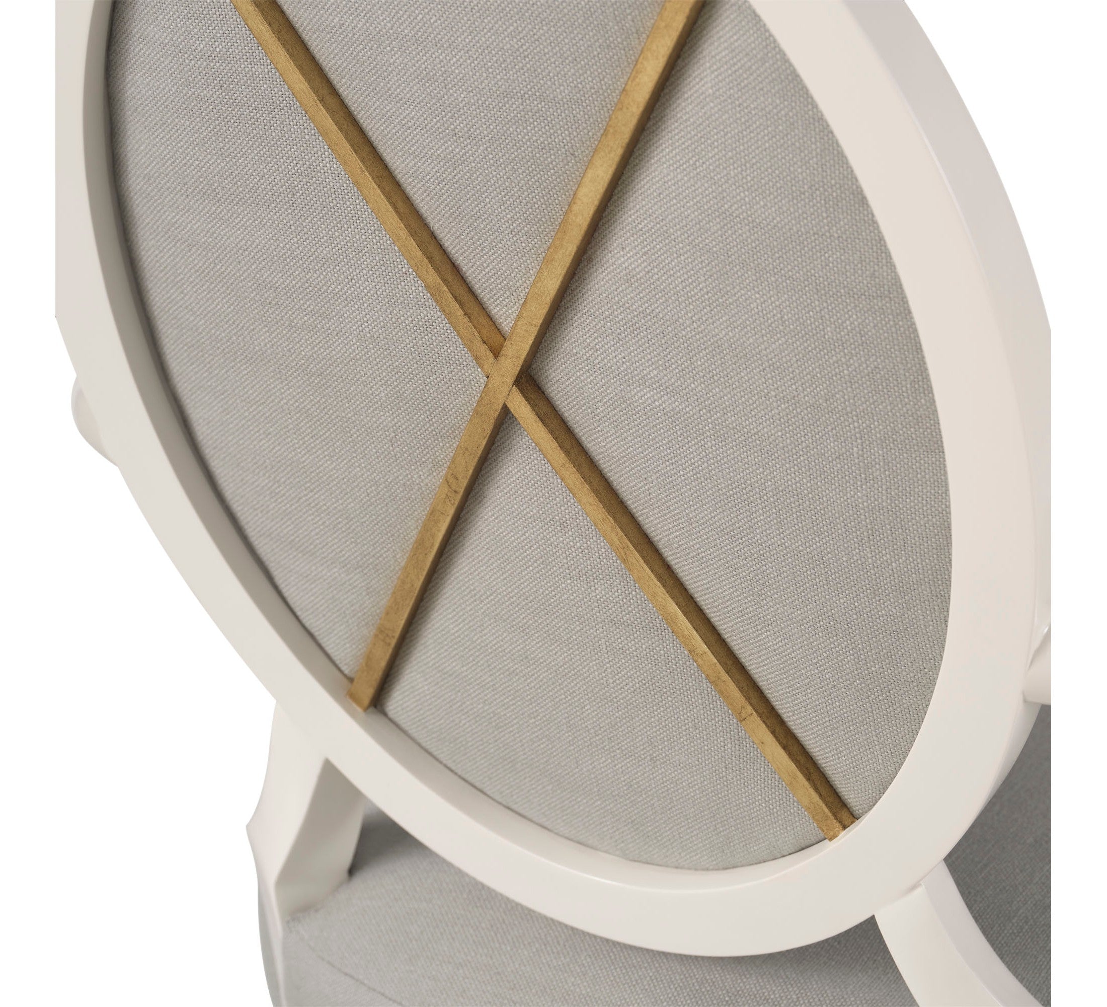 Oval X Back Lounge Chair