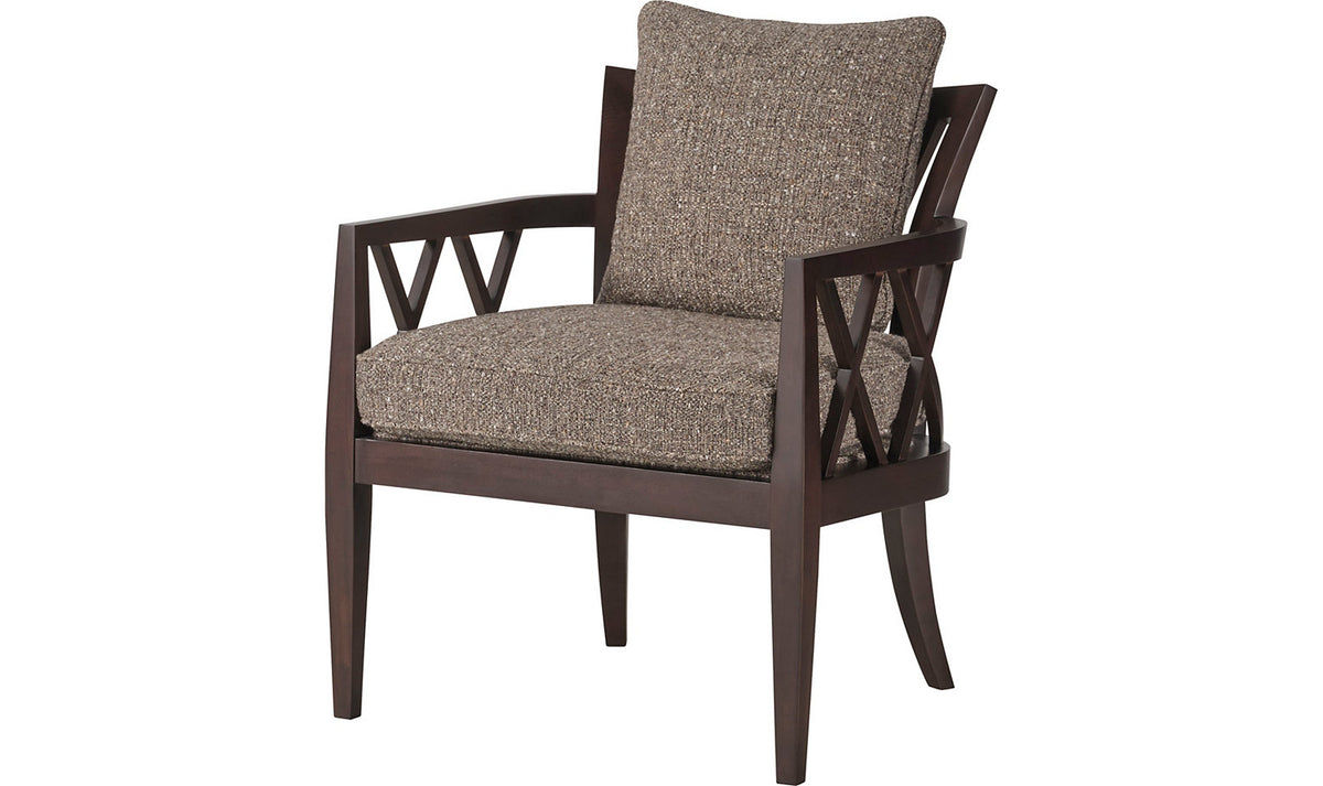 Double X Back Lounge Chair – Accent Chairs by Baker Furniture | Sutter & Vale