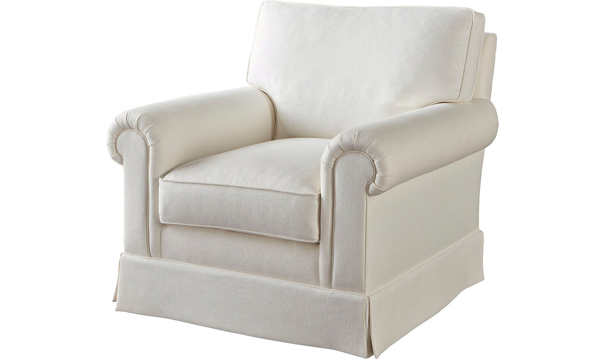Bespoke Chair with Weltless Track Arm – Accent Chairs by Baker Furniture | Sutter & Vale