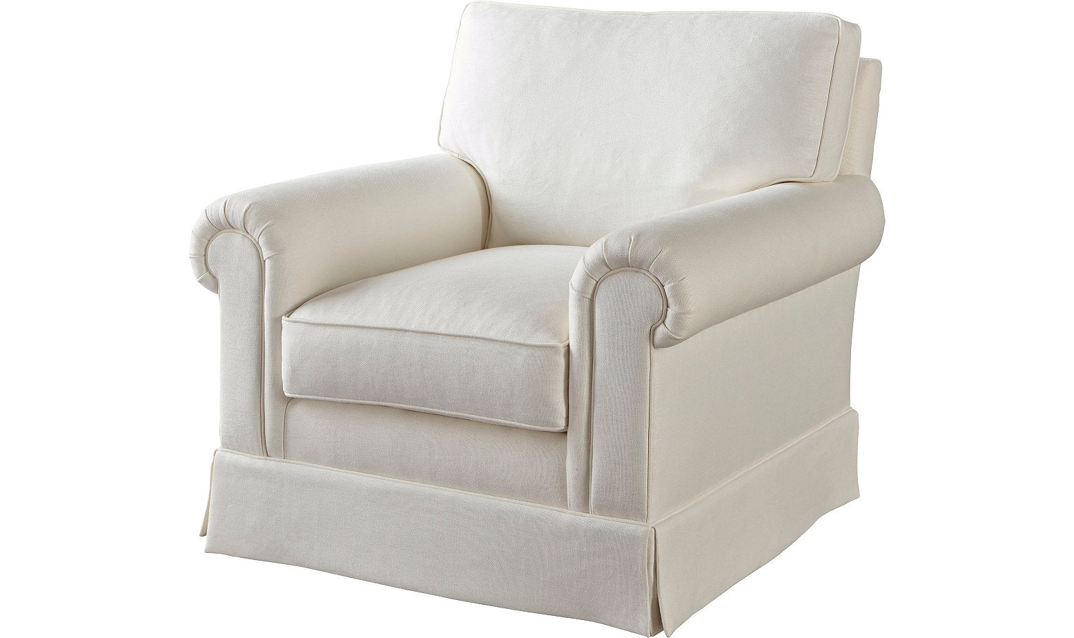 Bespoke Chair with Weltless Track T Arm – Accent Chairs by Baker Furniture | Sutter & Vale