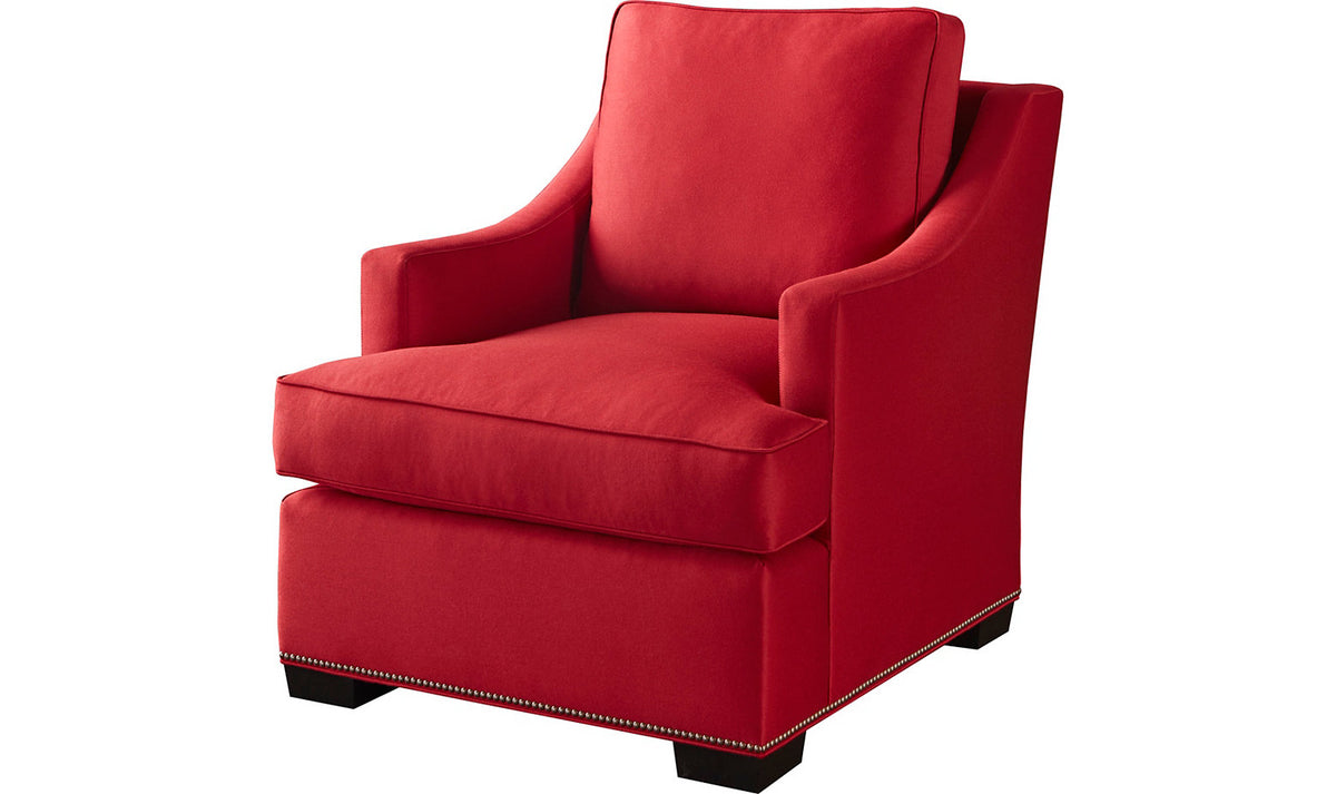Bespoke Chair with Weltless Track Arm – Accent Chairs by Baker Furniture | Sutter & Vale