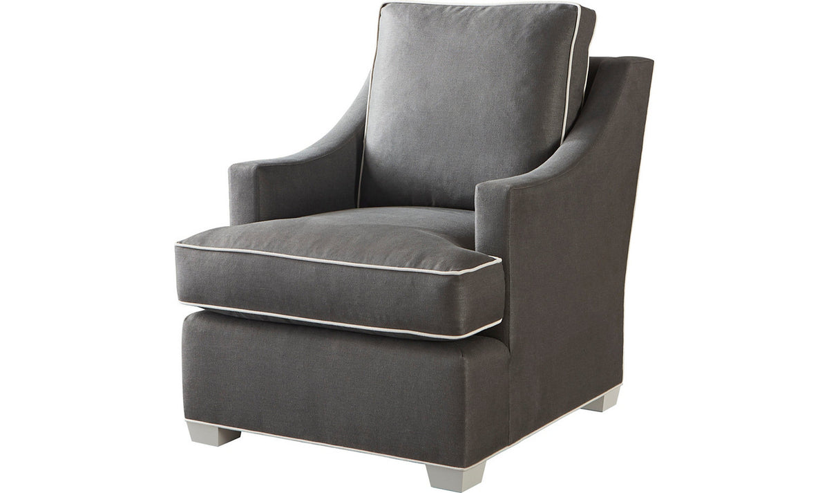 Bespoke Chair with Weltless Sock T Arm – Accent Chairs by Baker Furniture | Sutter & Vale