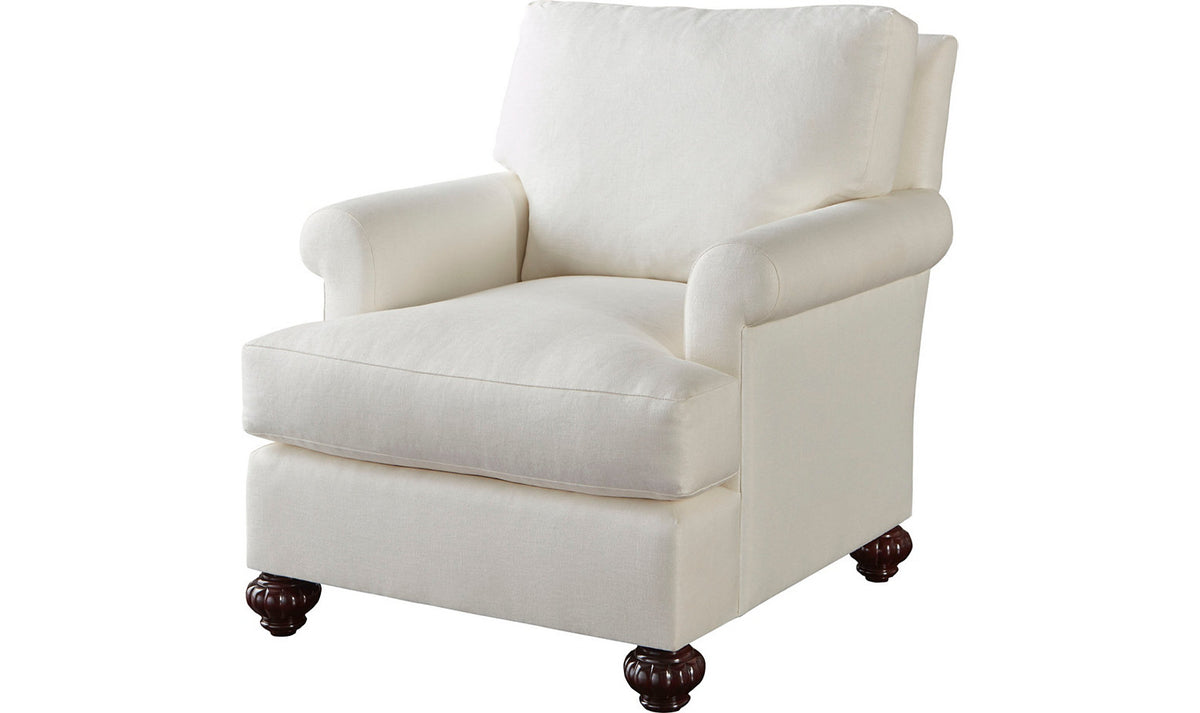 Bespoke Chair with Weltless Track Arm – Accent Chairs by Baker Furniture | Sutter & Vale