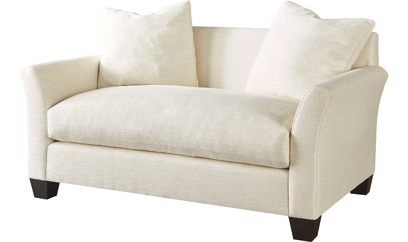Bespoke Loveseat with Shelter Weltless Arm by Baker Furniture | Sutter & Vale