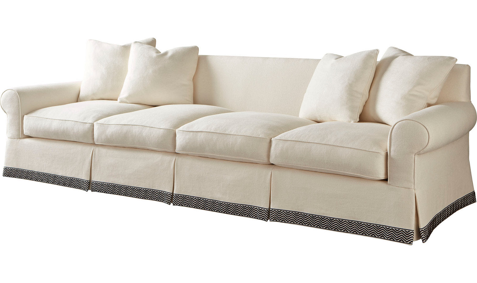 Bespoke Extended Sofa with Welted Wide Sock Arm – Sofas by Baker Furniture | Sutter & Vale