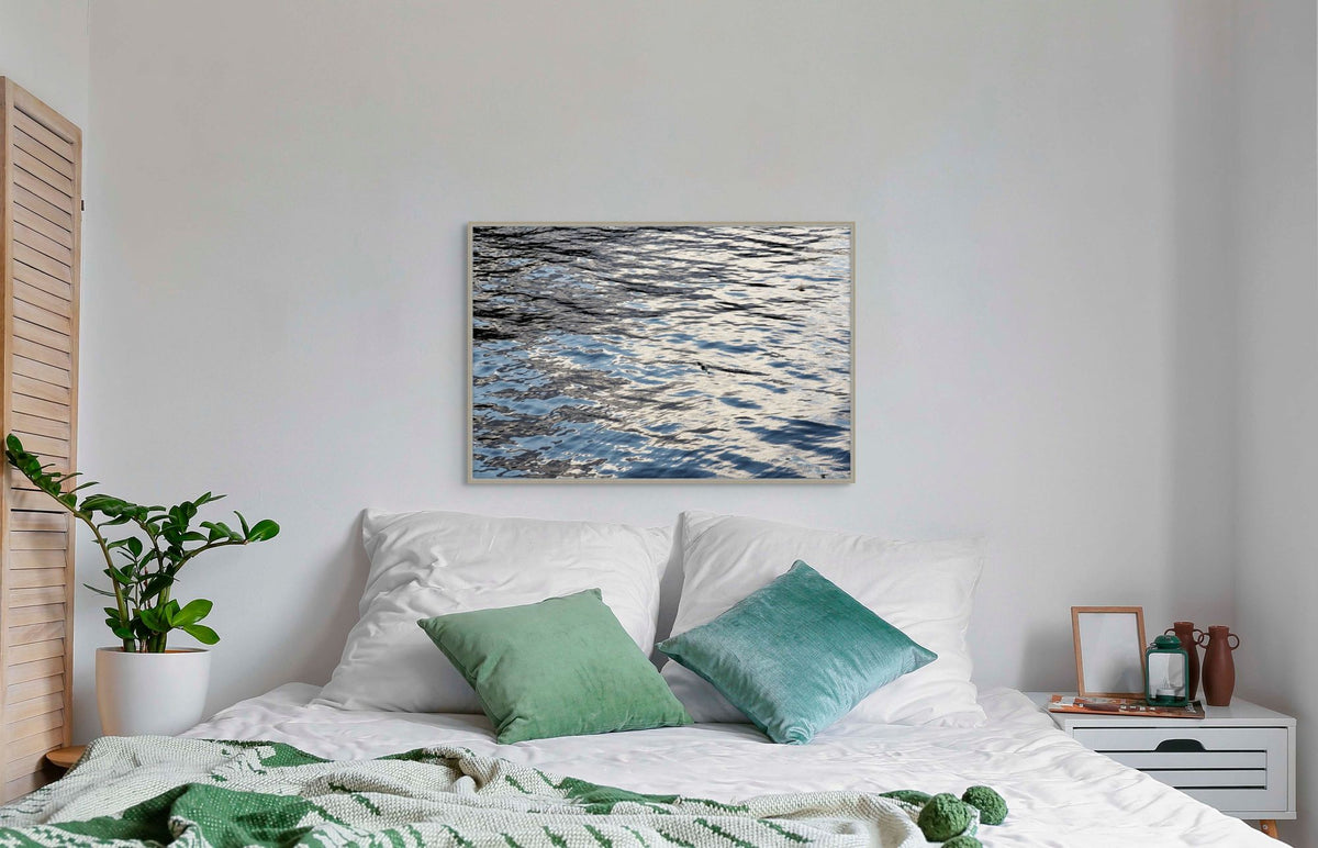 Blue and Silver Tigress 1 in a room