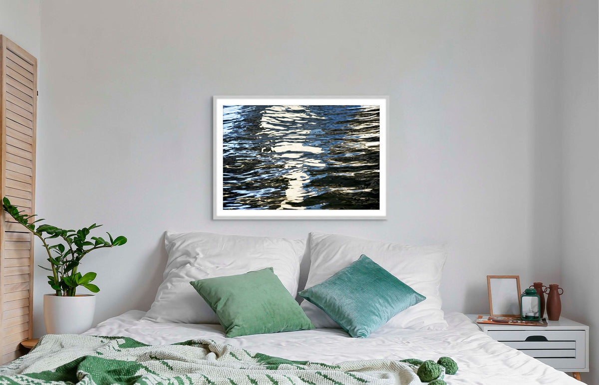 Ripples of Blue 1 in a room