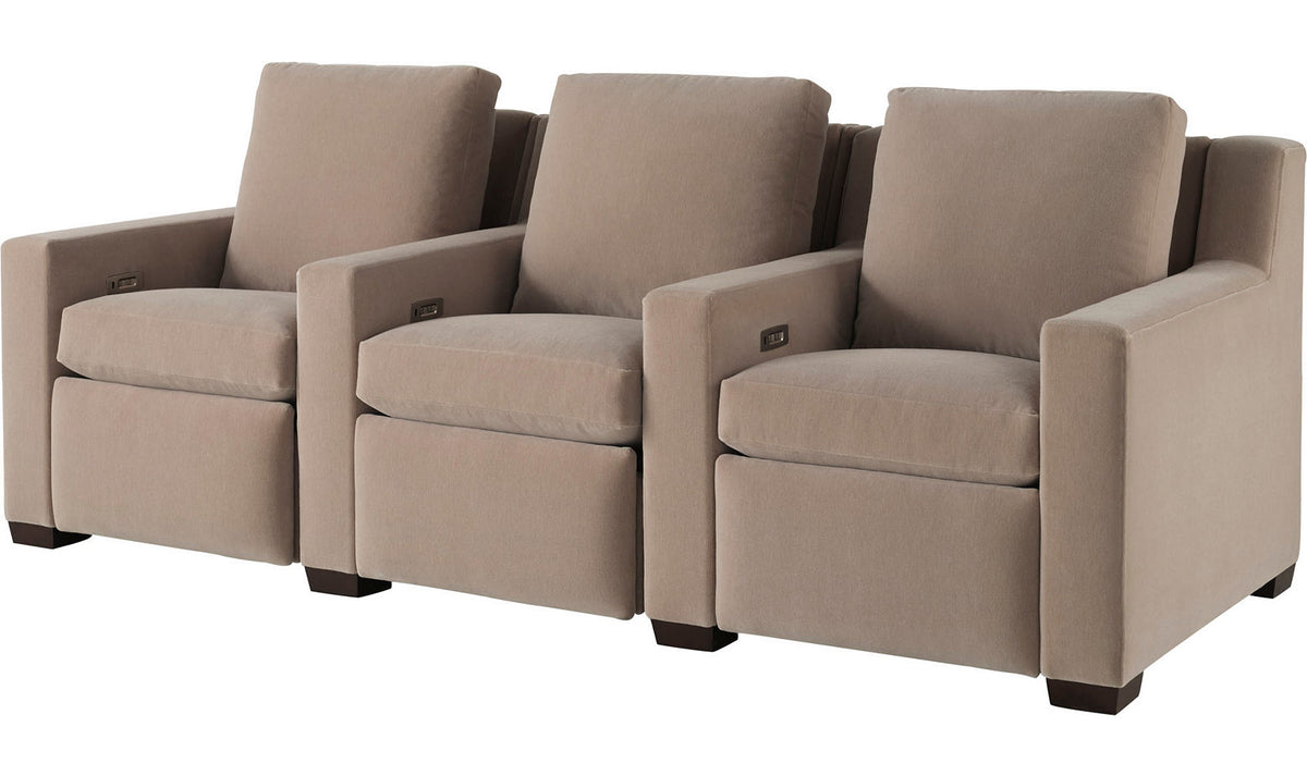 Left Arm Theater Seating Chair – Accent Chairs by Baker Furniture | Sutter & Vale