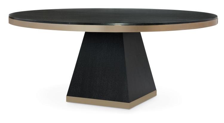 Corso 72" Round Dining Table - Black Cerused – Dining Tables by Century Furniture | Sutter & Vale