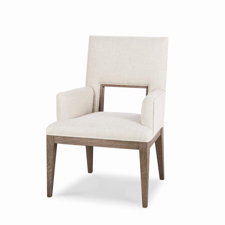 Casa Bella Upholstered Dining Arm Chair - Timber Grey – Dining Chairs by Century Furniture | Sutter & Vale