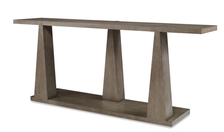 Casa Bella Column Console Table - Timber Grey – Console Tables by Century Furniture | Sutter & Vale