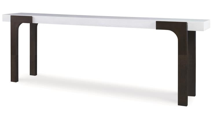 Aria Console Table - Brownstone/Oxford White – Console Tables by Century Furniture | Sutter & Vale