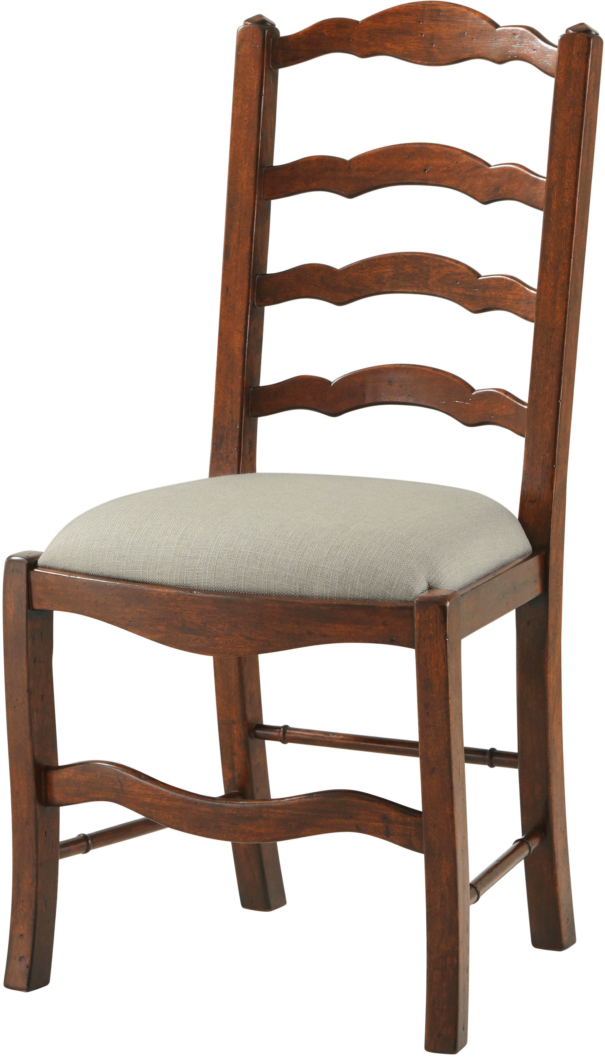 Evening with Friends Side Chair in Mahogany Wood - Theodore Alexander