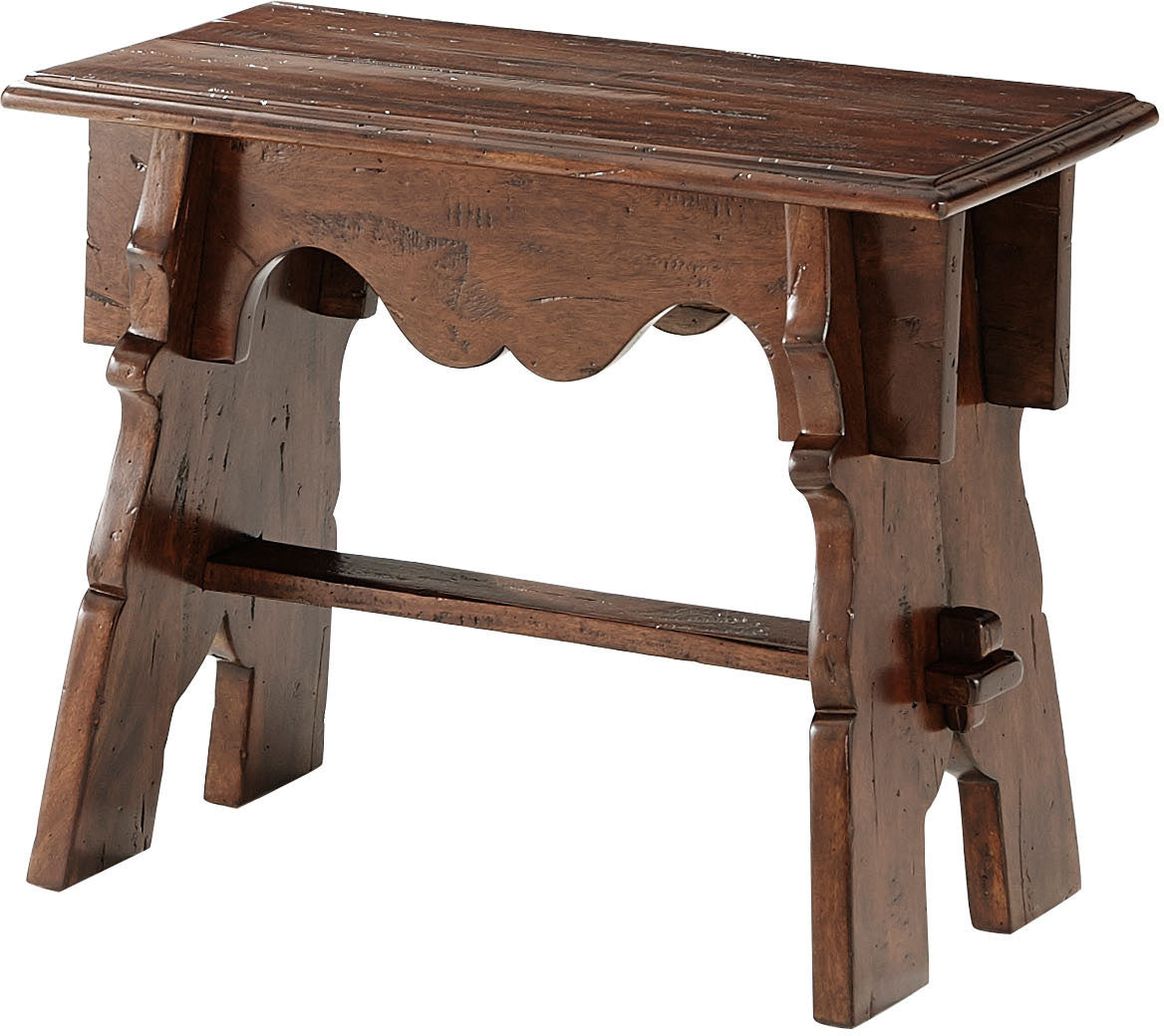 Antiqued Joynts Benche – Ottomans & Stools by Theodore Alexander | Sutter & Vale