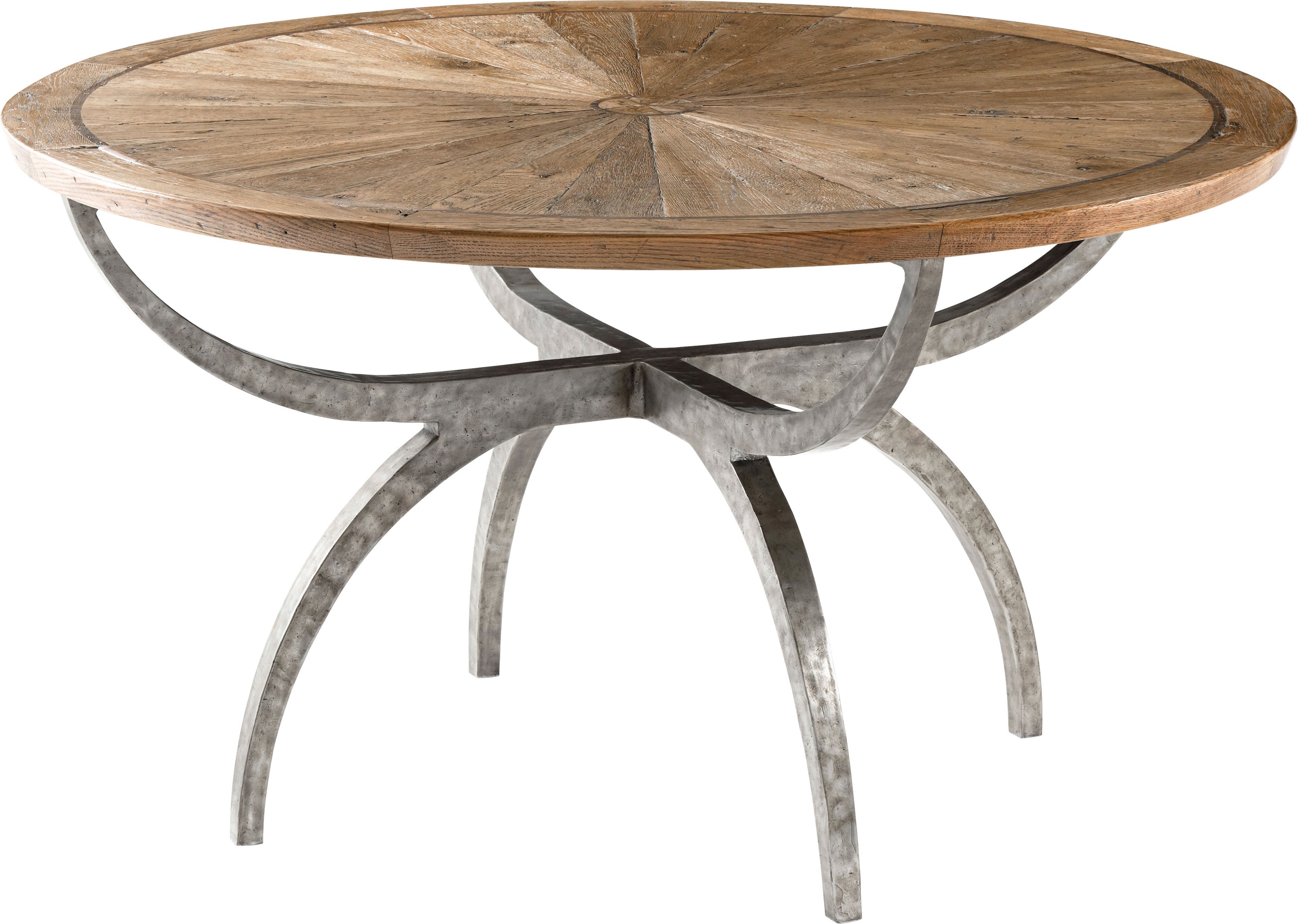 Lagan II Dining Table in Aluminium, Oak Veneer, Walnut Veneer - Theodore Alexander