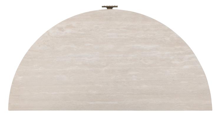 Monterey Demilune Nightstand W/Travertine - Hawthorne Dark – Nightstands by Century Furniture | Sutter & Vale