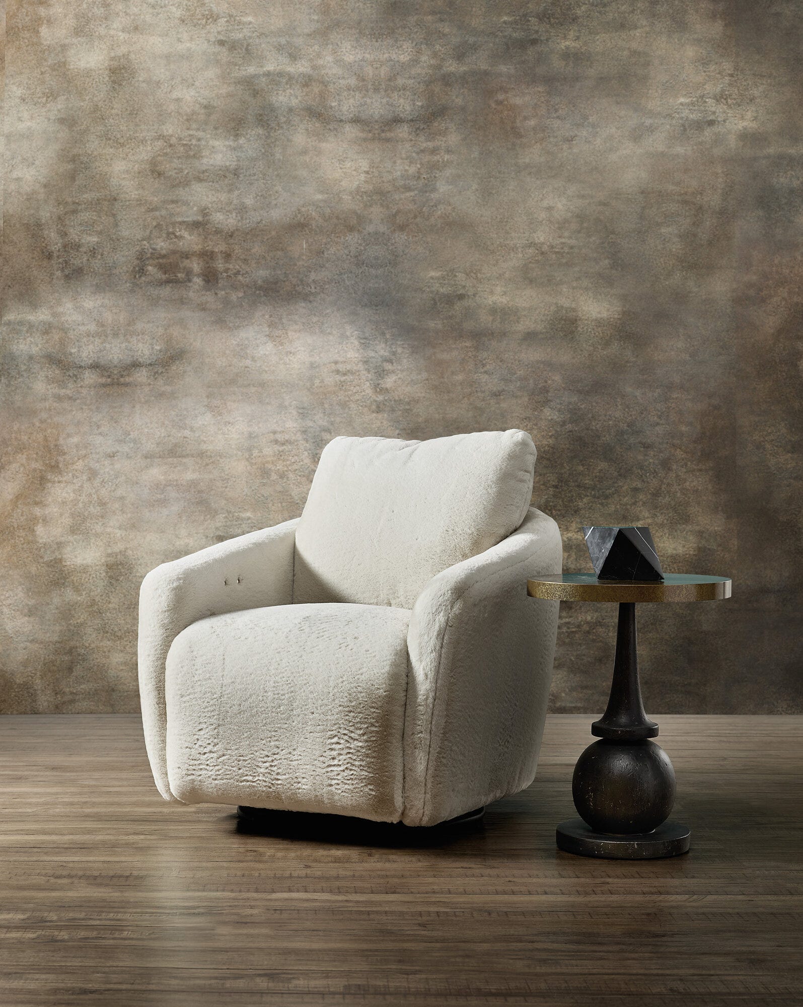 Bonnie Swivel Chair with Power Footrest