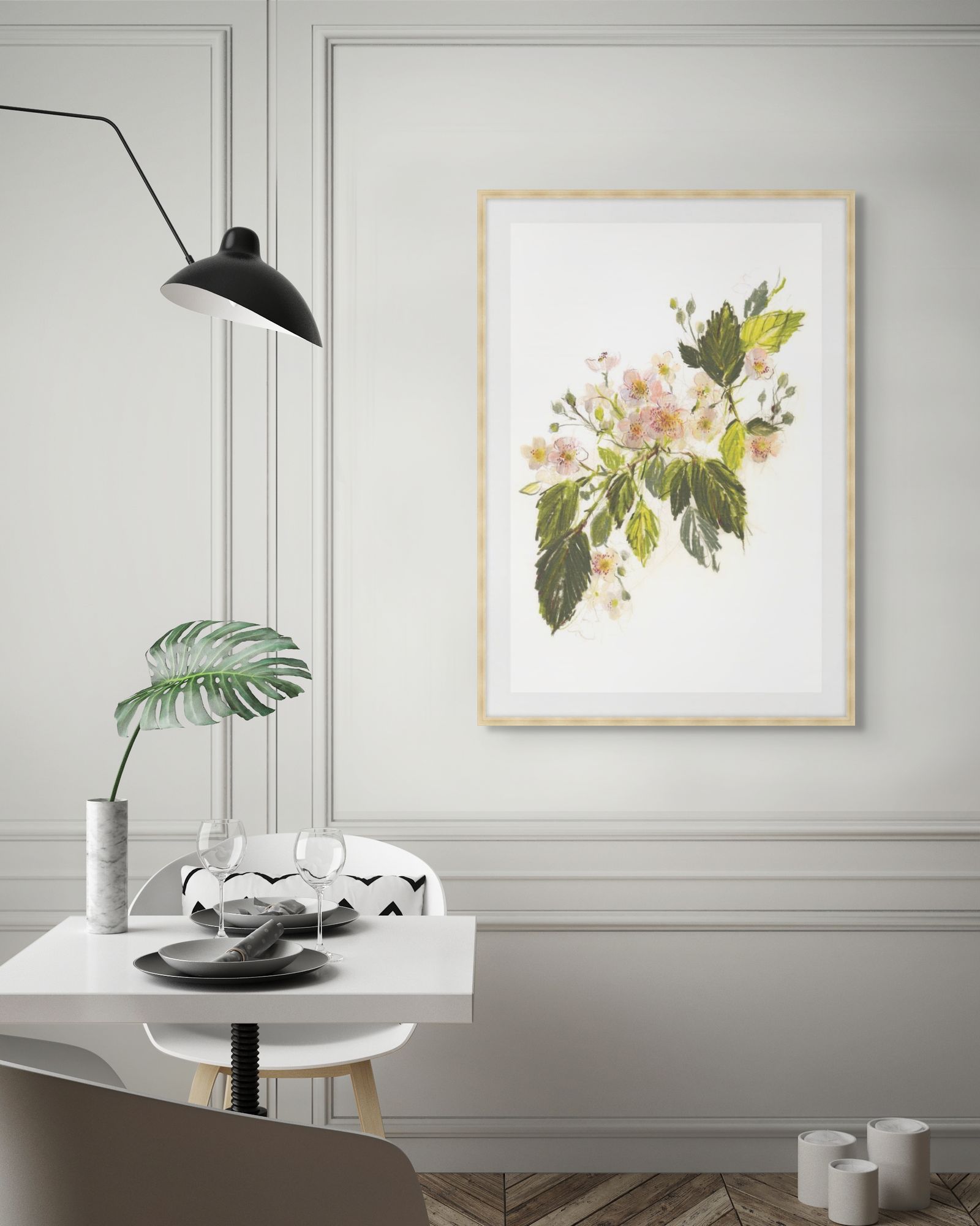 Blackberry Blossom 1 in a room