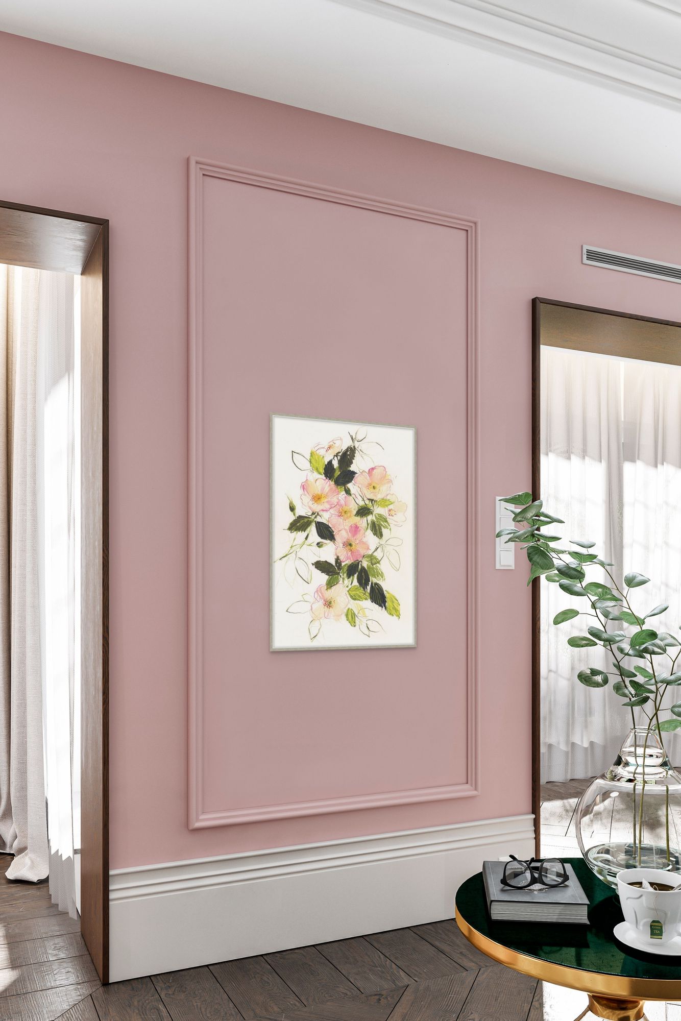 Blossom and Roses 2 in a room