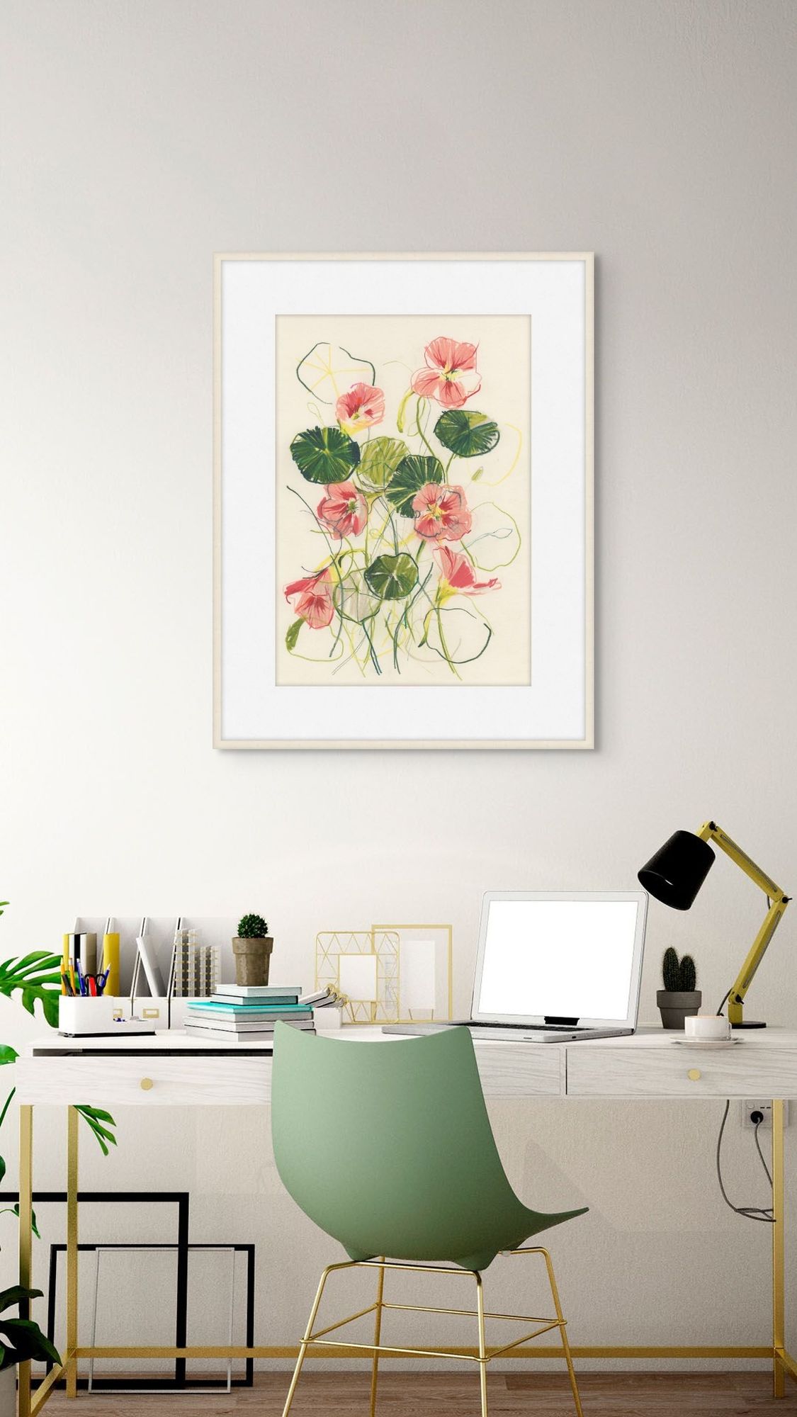 Nasturtium 1 in a room