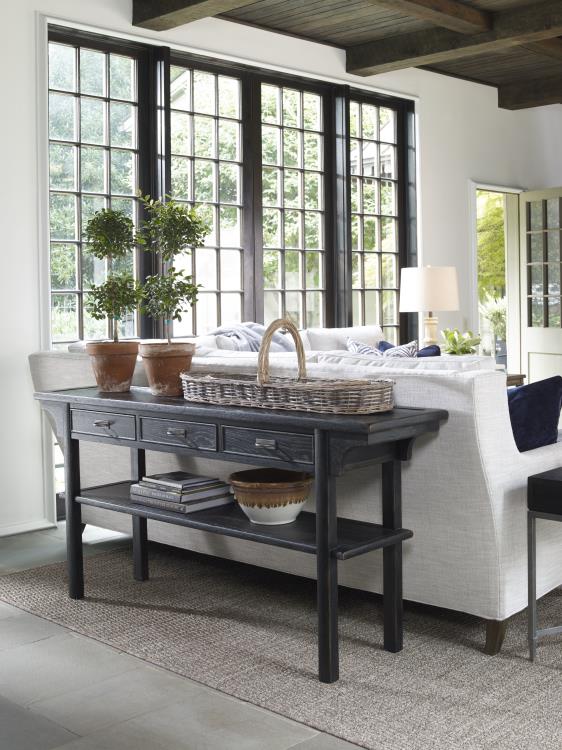 Tyson Console - Black Rustic by Century Furniture