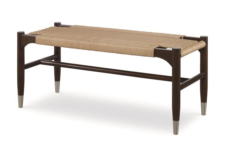 Tristan Woven Bench-Sand – Benches by Century Furniture | Sutter & Vale