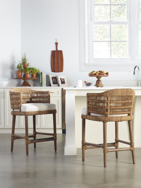 Boca Counter Stool - Natural/Flax – Bar / Counter Stools by Century Furniture | Sutter & Vale