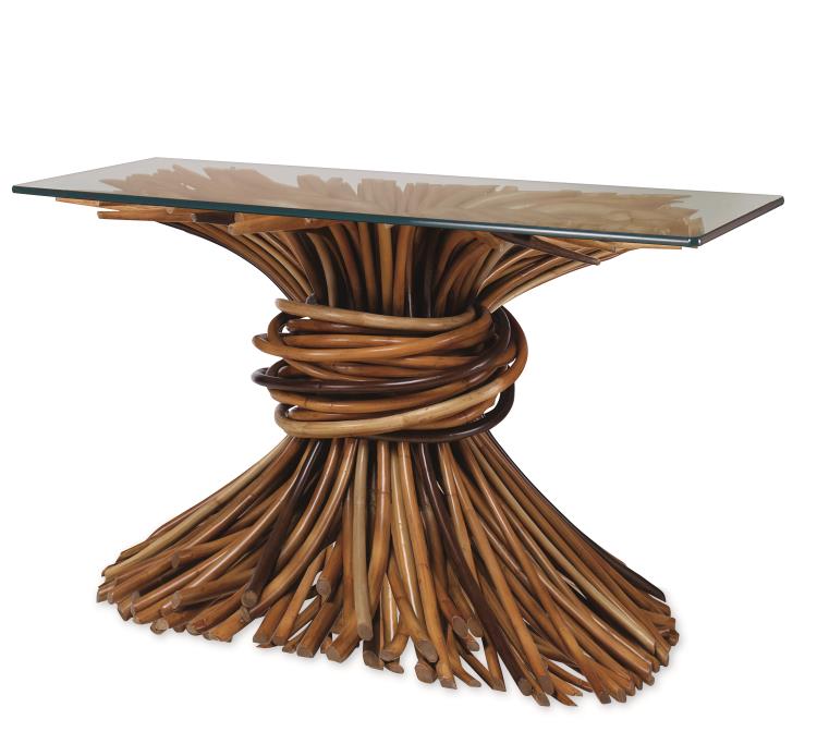 Knot Console Table - Natural – Console Tables by Century Furniture | Sutter & Vale