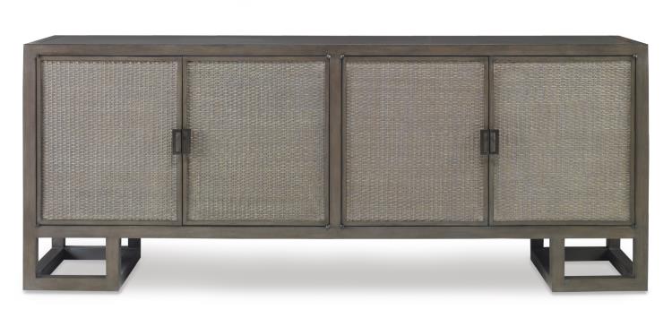 Mackinaw 4 Door Credenza-Mink Grey – Credenzas by Century Furniture | Sutter & Vale