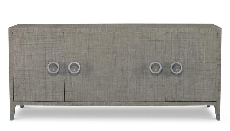 Charleston 4 Door Credenza-French Grey – Credenzas by Century Furniture | Sutter & Vale