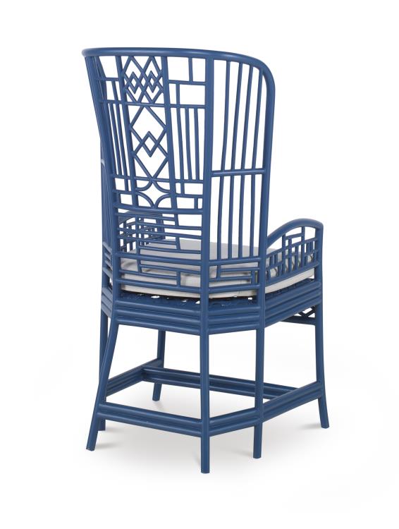 Riviera Desk Chair - Blue/Flax – Accent Chairs by Century Furniture | Sutter & Vale