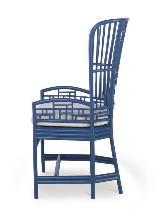 Riviera Desk Chair - Blue/Flax – Accent Chairs by Century Furniture | Sutter & Vale