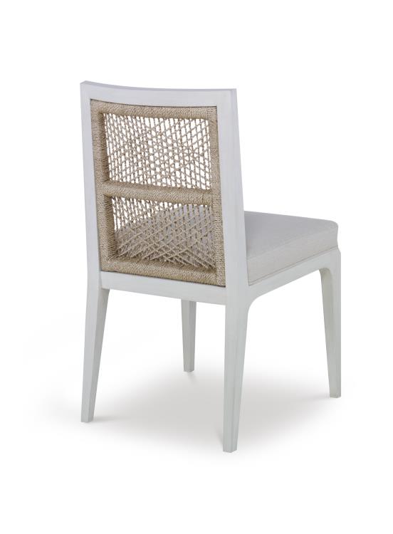 Pasadena Side Chair - White/Natural/Flax – Dining Chairs by Century Furniture | Sutter & Vale