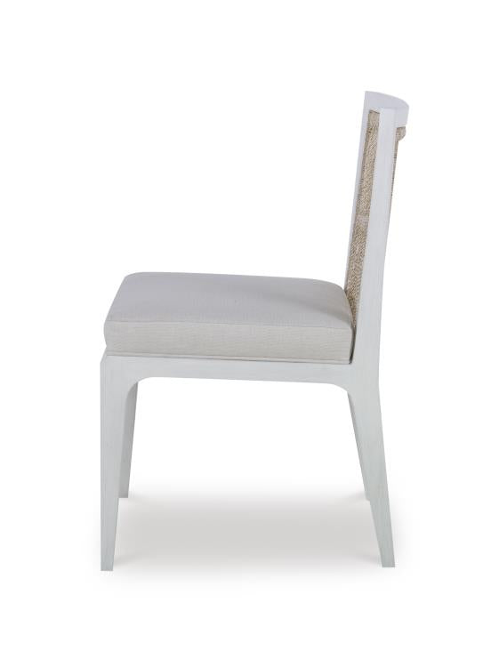 Pasadena Side Chair - White/Natural/Flax – Dining Chairs by Century Furniture | Sutter & Vale