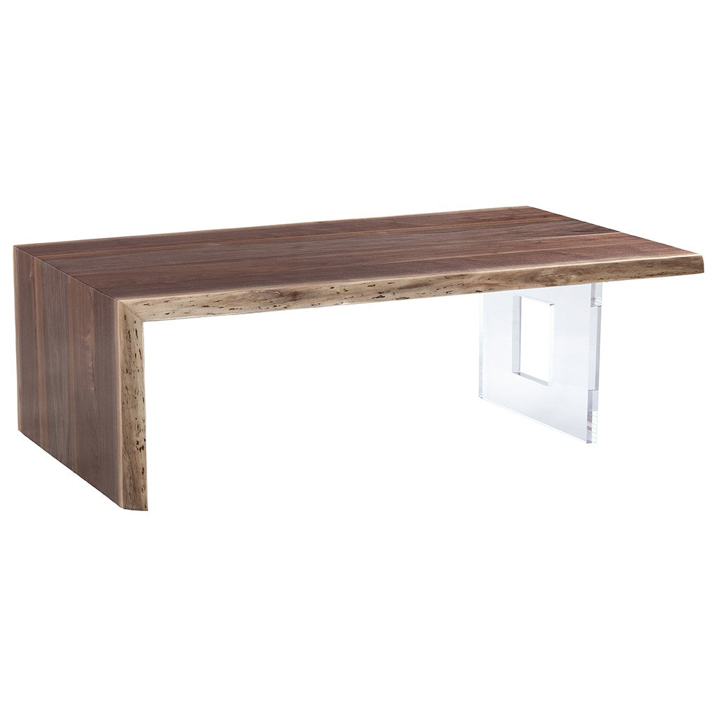 Walnut 54" Waterfall Cocktail Table (CW54-WC) - Fairfield Chair