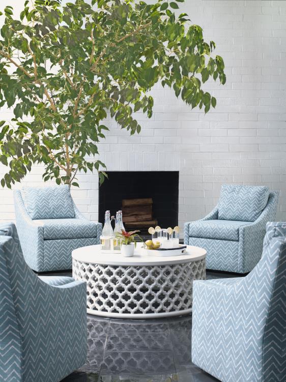 Dupre Outdoor Round Cocktail Table – Coffee Tables by Century Furniture | Sutter & Vale