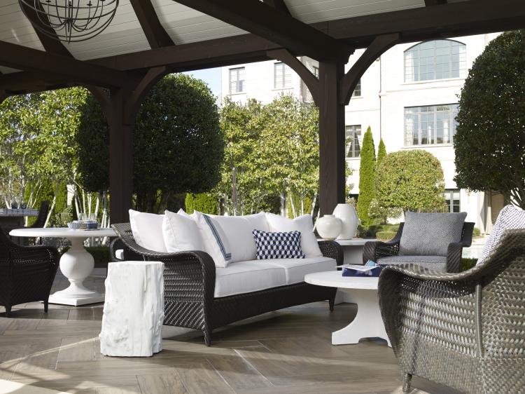 Outdoor Dining Urn Table Base – Round Dining Tables by Century Furniture | Sutter & Vale
