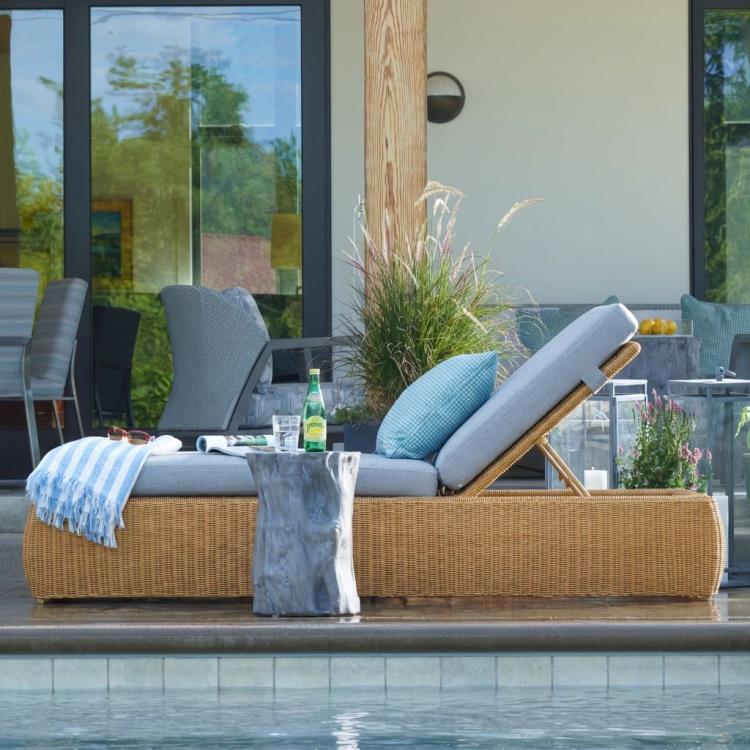 Wade Poolside Wicker Chaise – Chaises by Century Furniture | Sutter & Vale