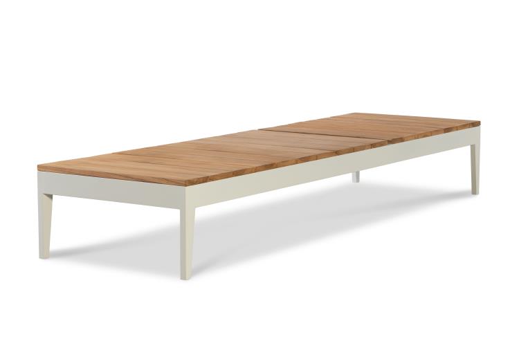 Ronan Poolside Aluminum/Teak Chaise – Chaises by Century Furniture | Sutter & Vale