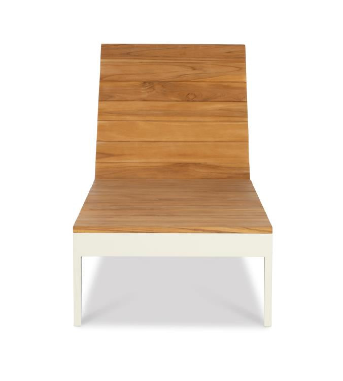 Ronan Poolside Aluminum/Teak Chaise – Chaises by Century Furniture | Sutter & Vale