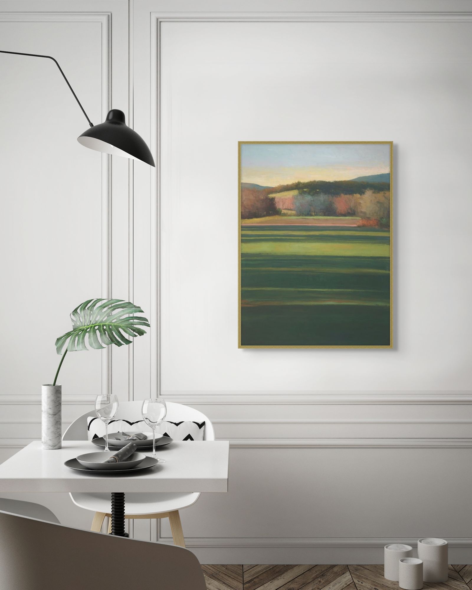 Striped Field 1 in a room