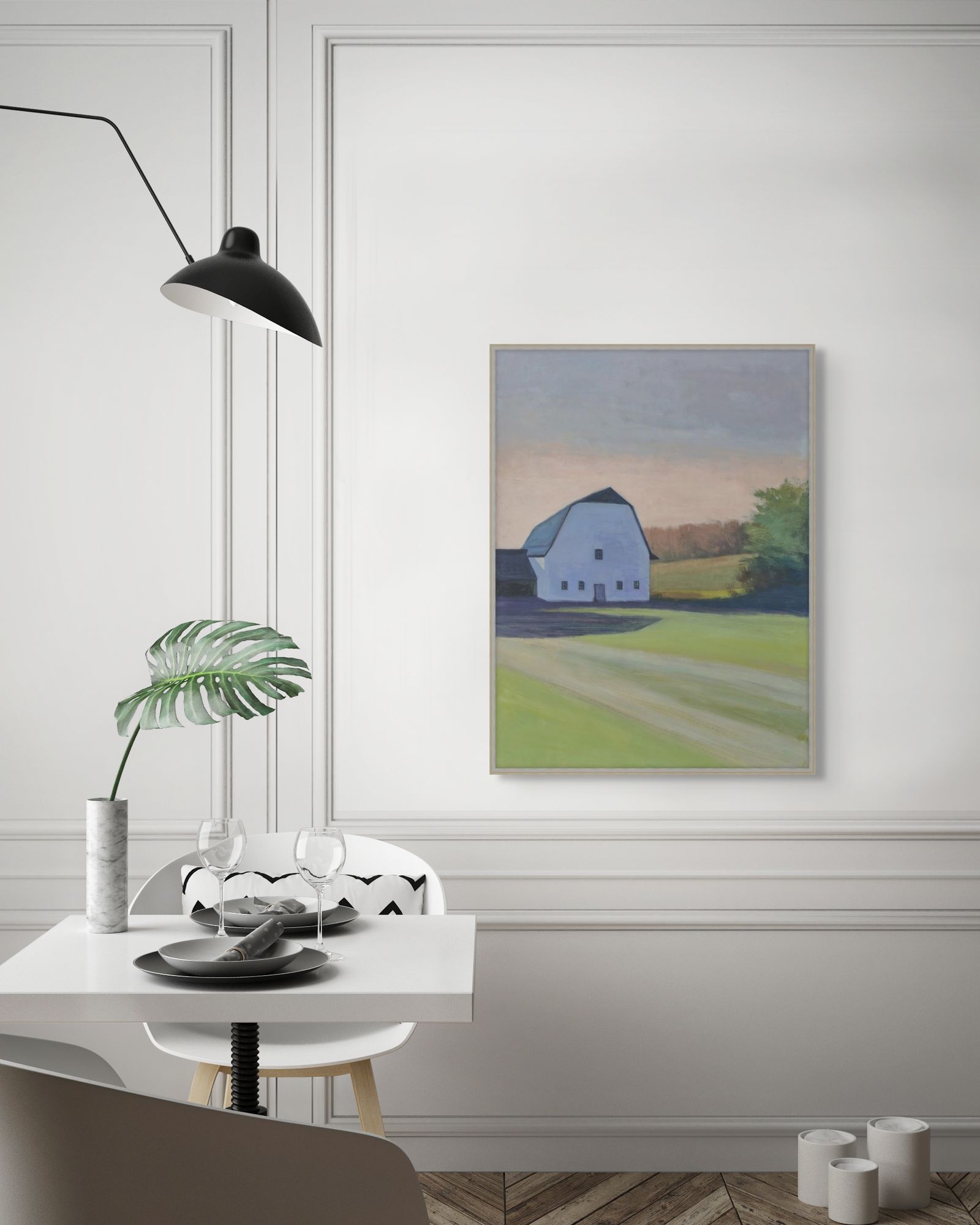 Spring On the Hillside 1 in a room