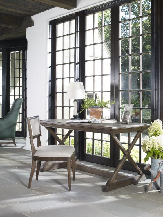 Seth Writing Desk - Brown Rustic – Writing Desks by Century Furniture | Sutter & Vale