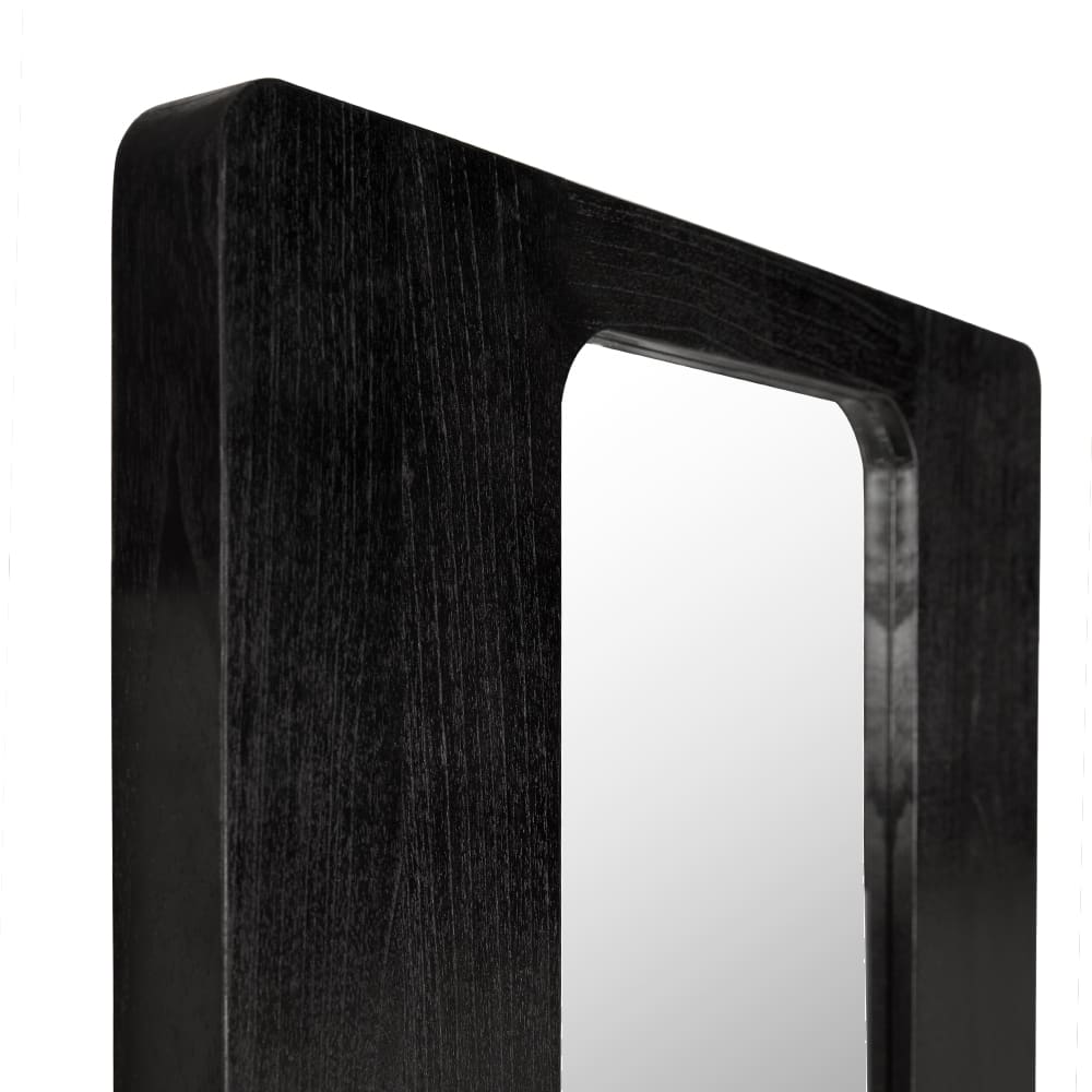 Franklin Mirror, A in Charcoal Black — Noir Furniture