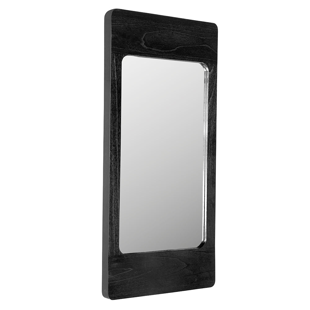 Franklin Mirror, C in Charcoal Black — Noir Furniture