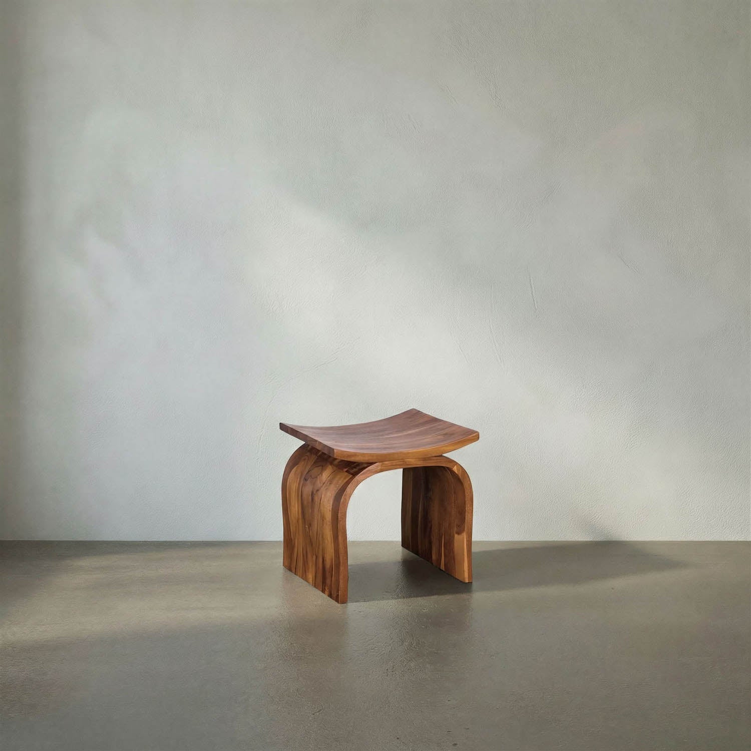 Muki Stool, Teak by Noir