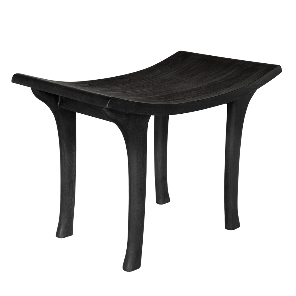 Kyoto Bench in Burnt Black — Noir Furniture